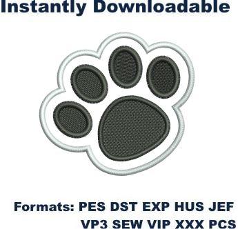 Paw embroidery designs